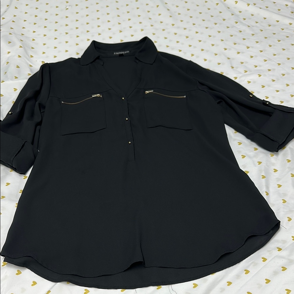 Elegant Black Women's Top